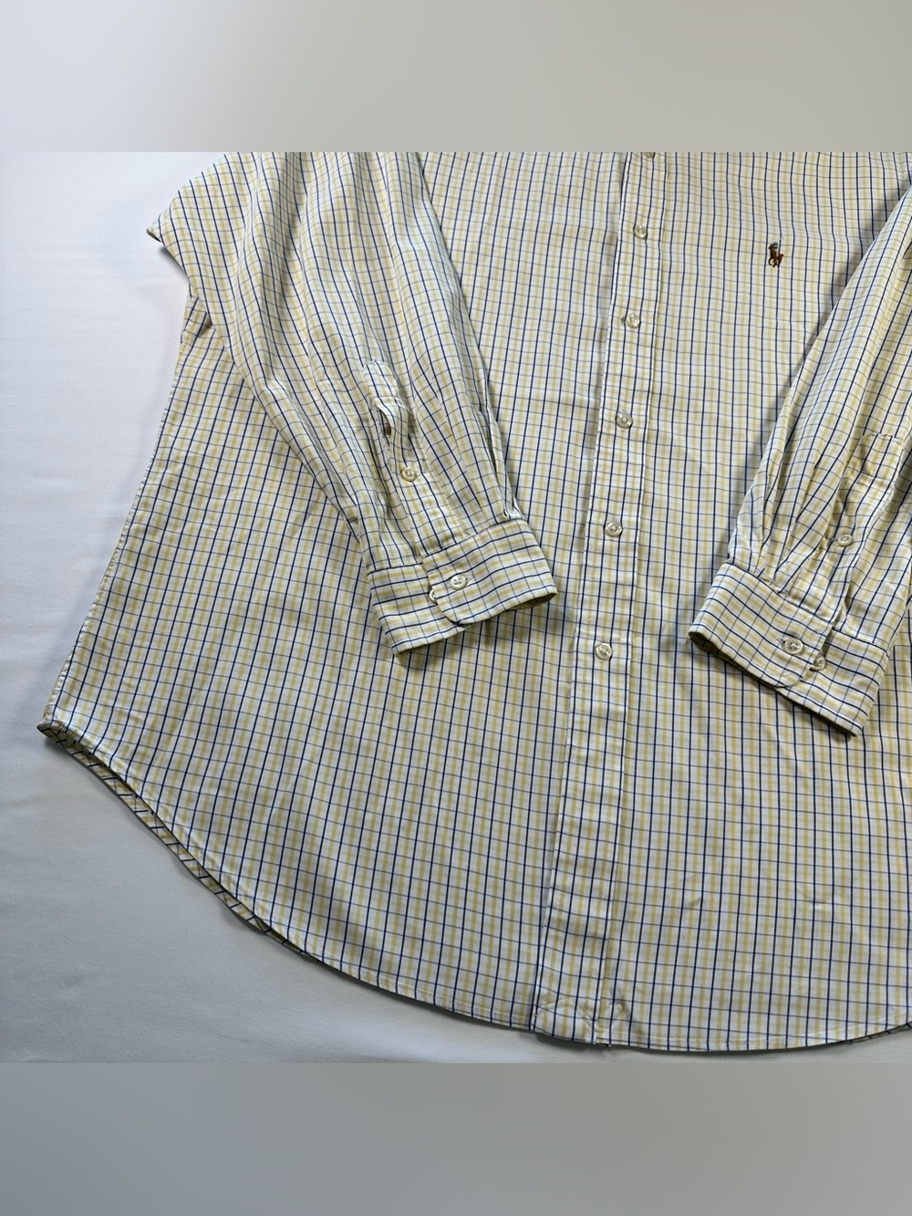 Ralph Lauren Classic Fit Shirt Mens XL 17 32/33 Plaid Multicolor Pony - Picture 4 of 12